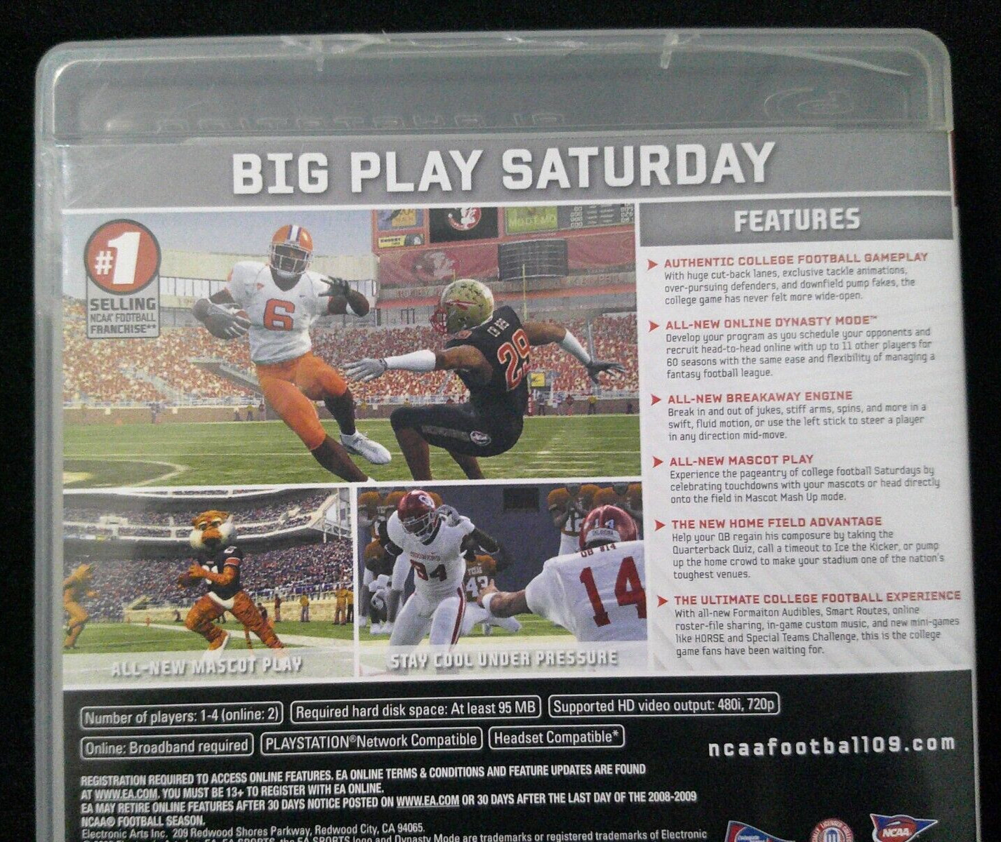 🏈 NCAA Football 09 for PS3 🏈 Experience the Thrill of College Gridiron Glory