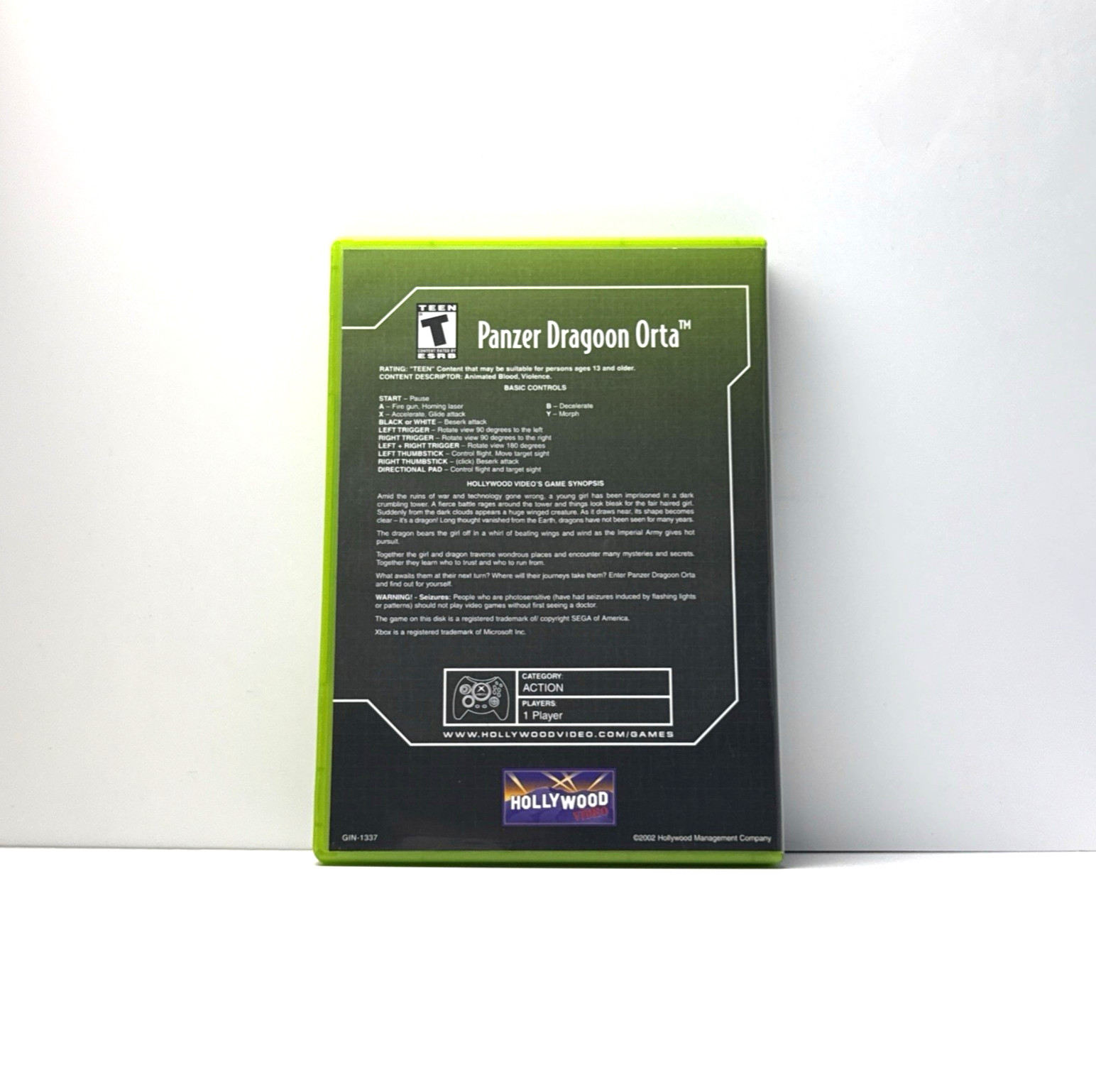 Panzer Dragoon Orta Microsoft Original Xbox No Manual Refurbished & Tested