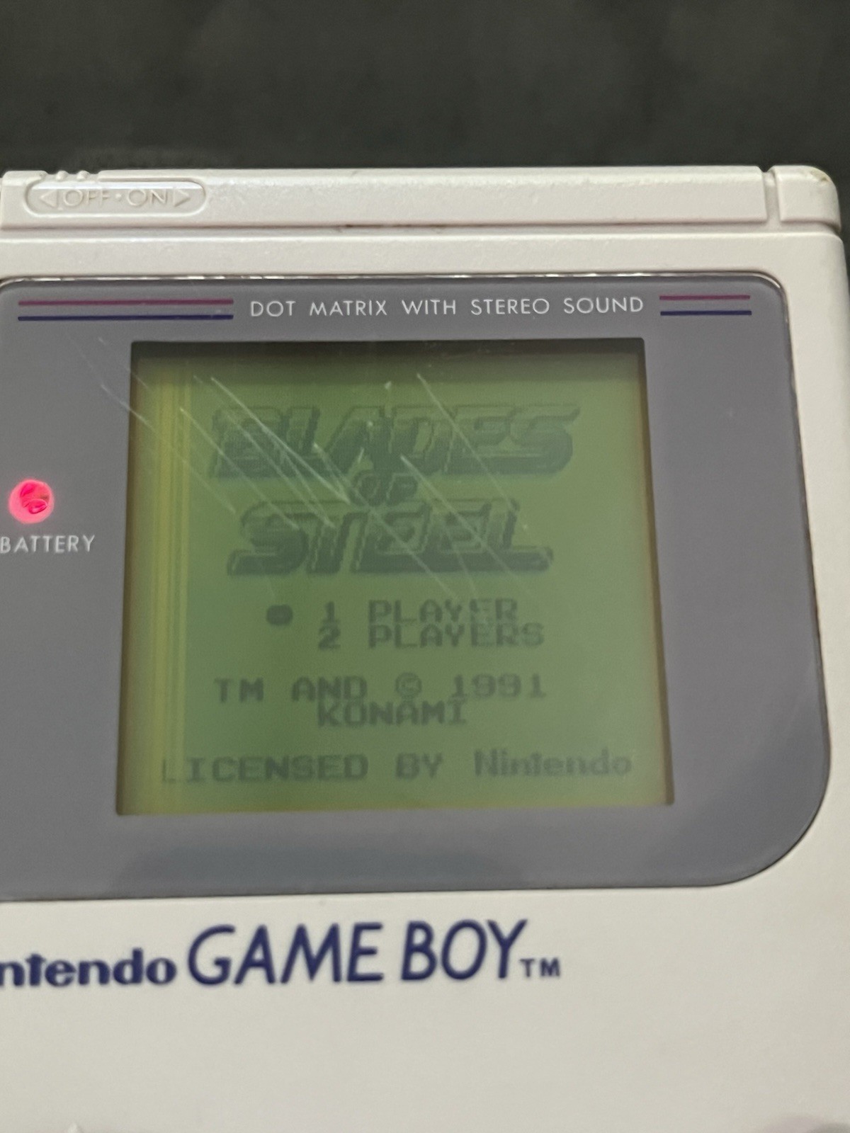 Authentic Original Nintendo Game Boy DMG-01 Console Handheld Works! With Game.