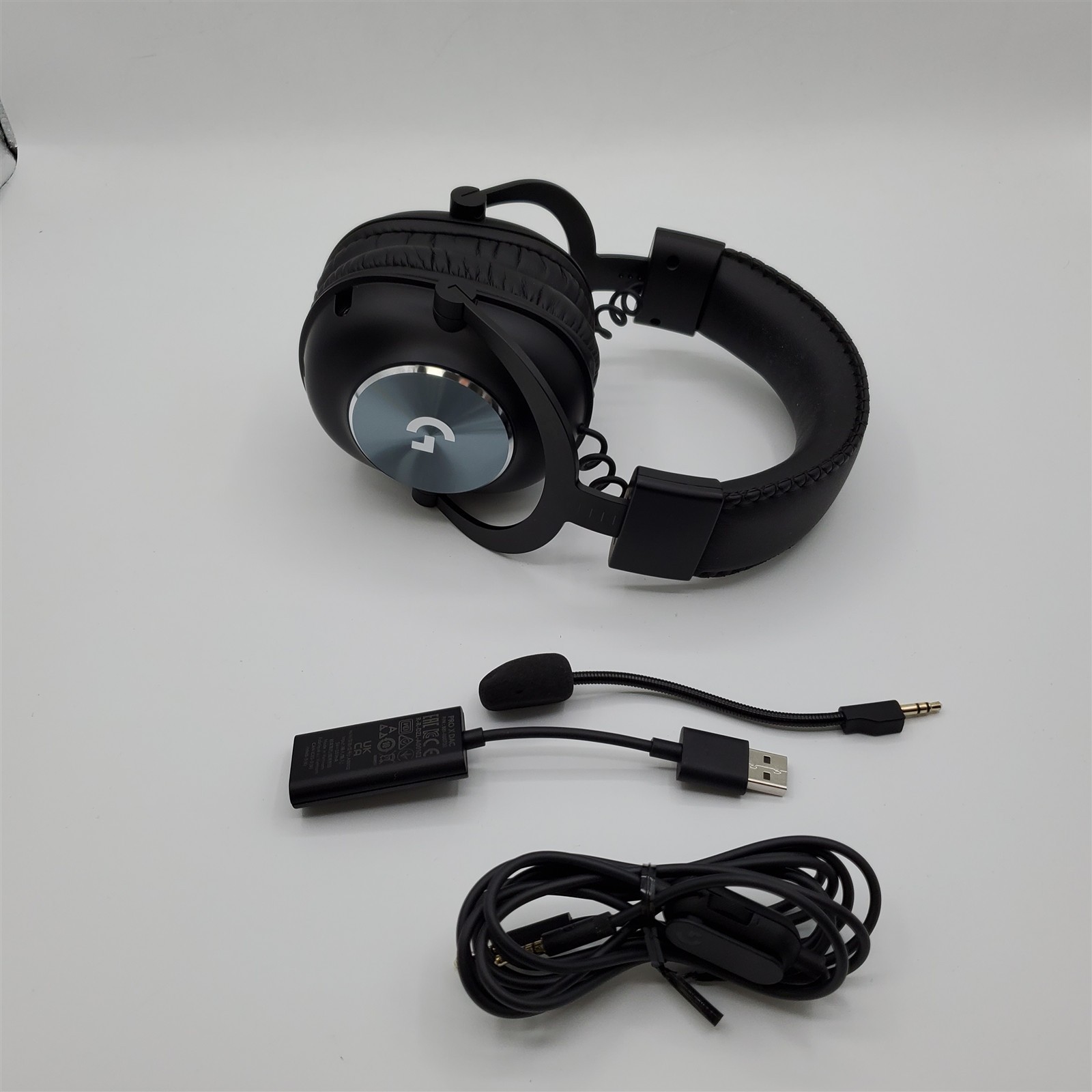 Logitech G Pro X SE Wired Gaming Headset: Blue VO!CE Detachable Boom Mic, Black