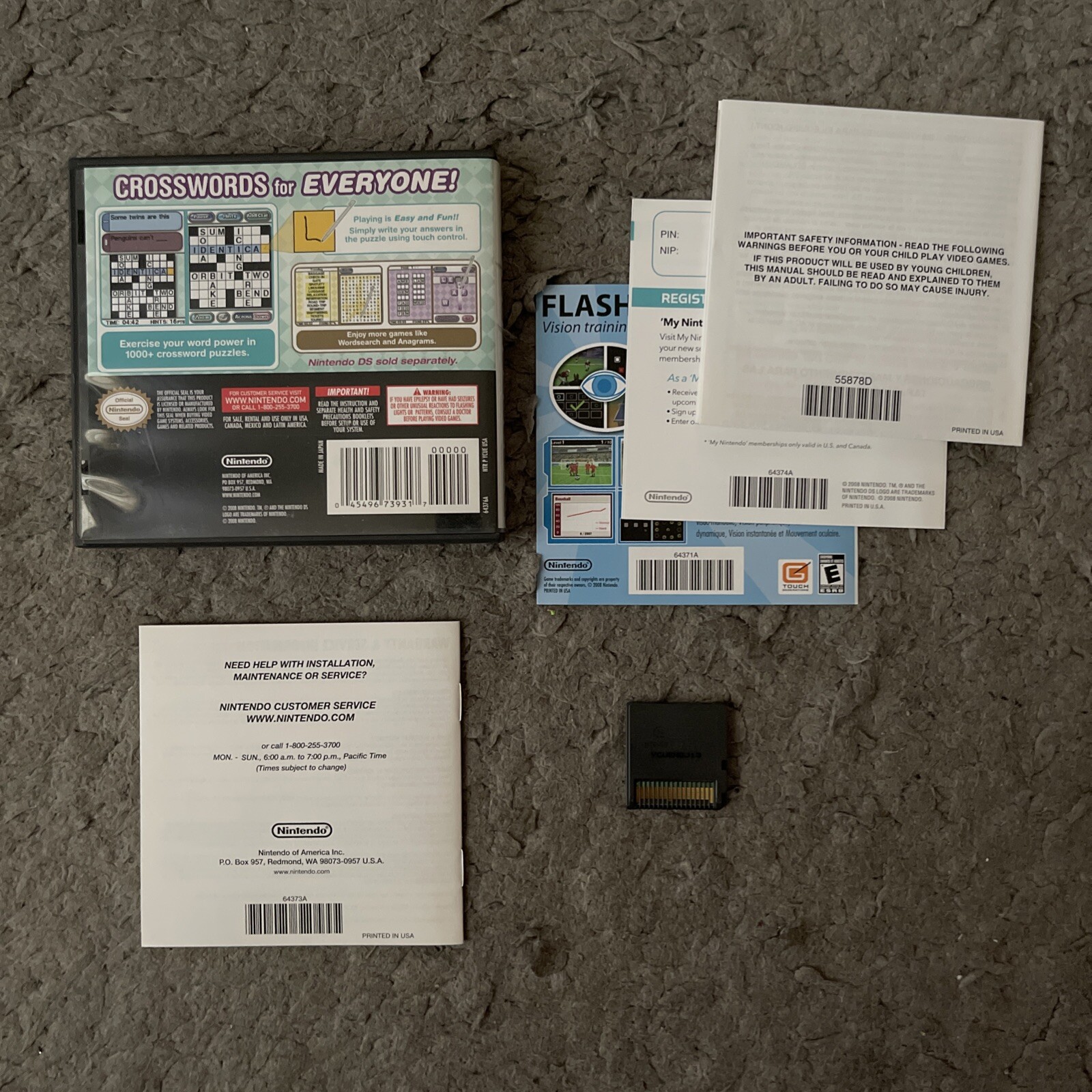 Crosswords Nintendo DS – CIB Complete in Box w/ Manual