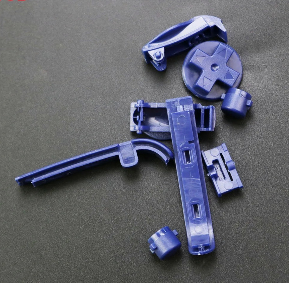 Game Boy Advance GBA BUTTONS SET Shoulder R L A B D-Pad – Pick CLEAR Color!