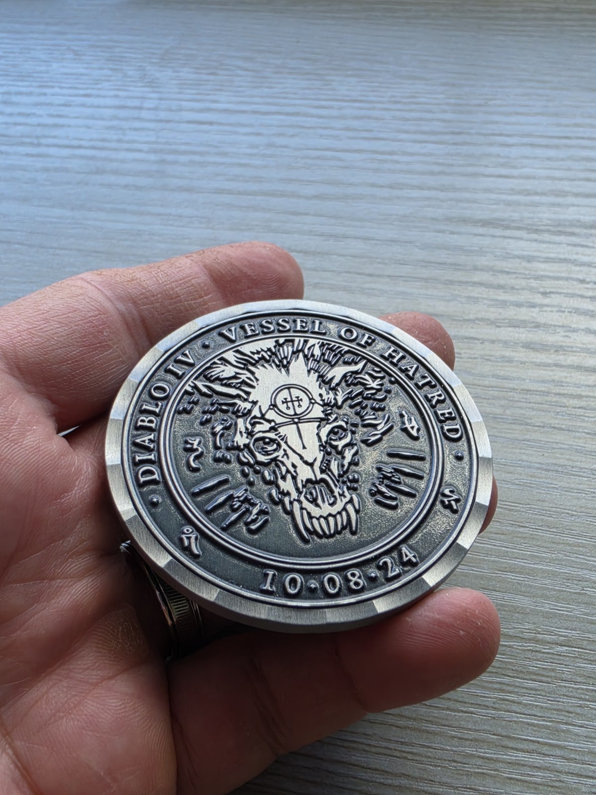 Diablo 4 IV Developer Coin Medal Vessel Of Hatred Launch VOH D4 Rare Blizzard PC