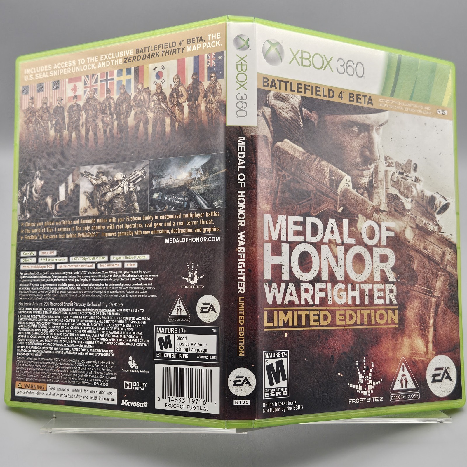 Medal of Honor Warfighter Xbox 360 Limited Edition Complete Excellent Refurb