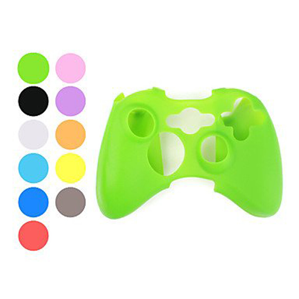 Silicone Case Skin Grip Gel Rubber Cover Protector For Xbox 360 Controller US
