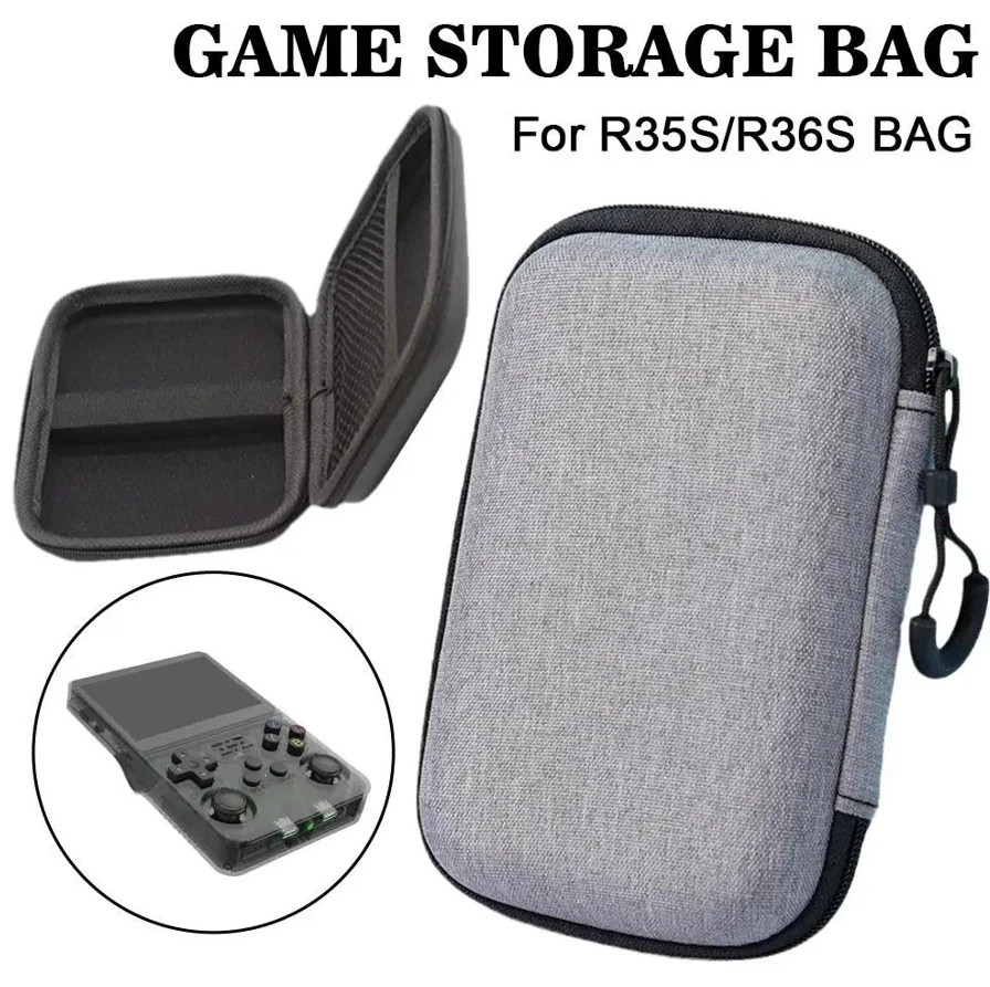 1pc Portable EVA Hard Case for R36S R35S Game Console Storage Bag – NEW
