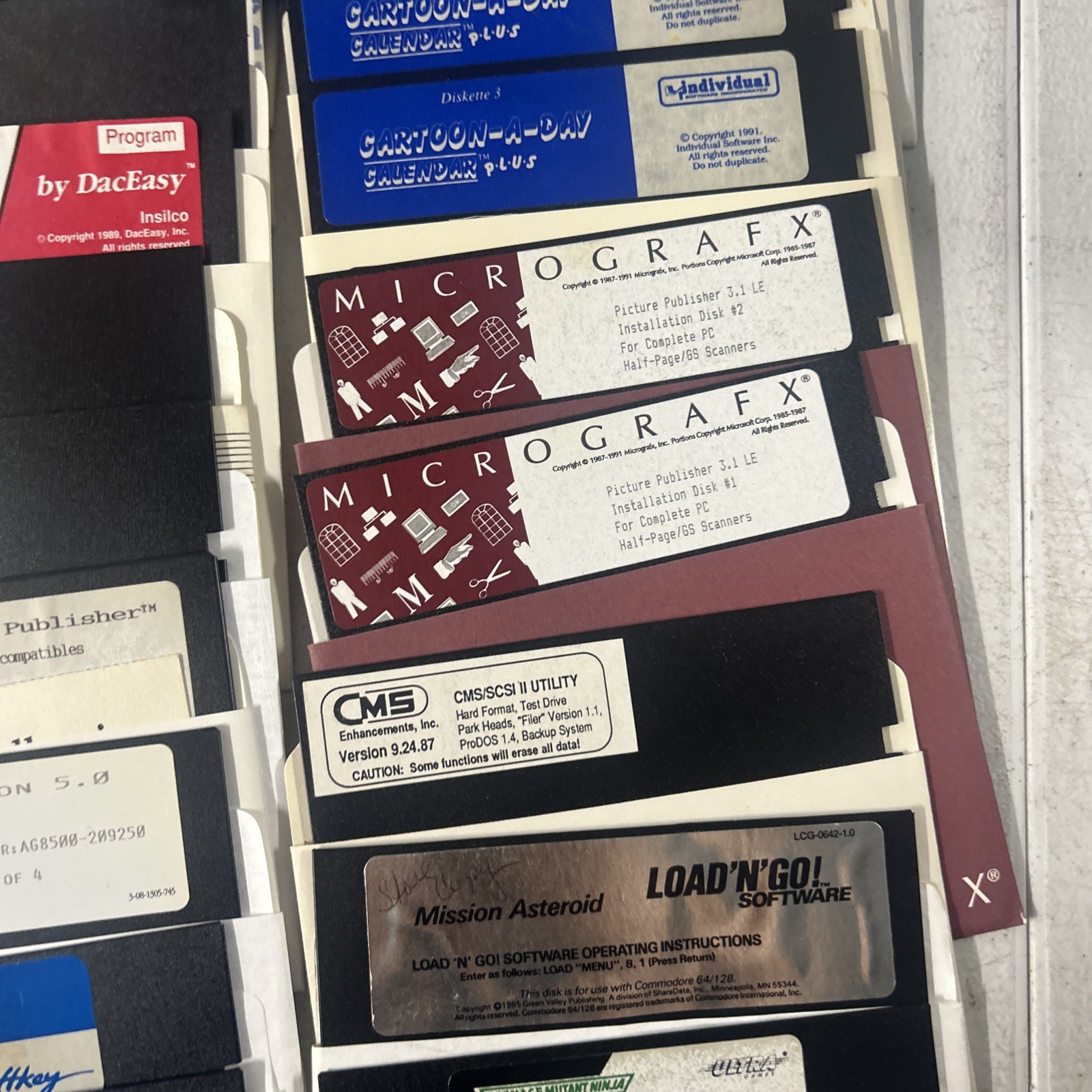 Commodore 64 Floppy Disks With Games Selling As Is for Blank Disk LOT Of 60