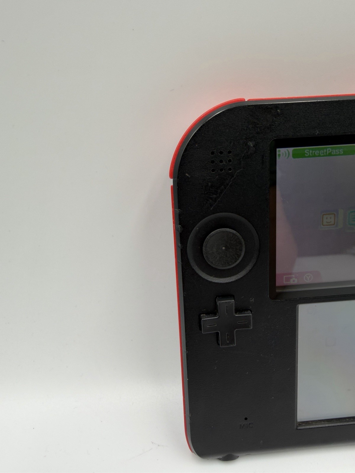 Nintendo 2DS Handheld System Red & Black. Tested, W/ Charger