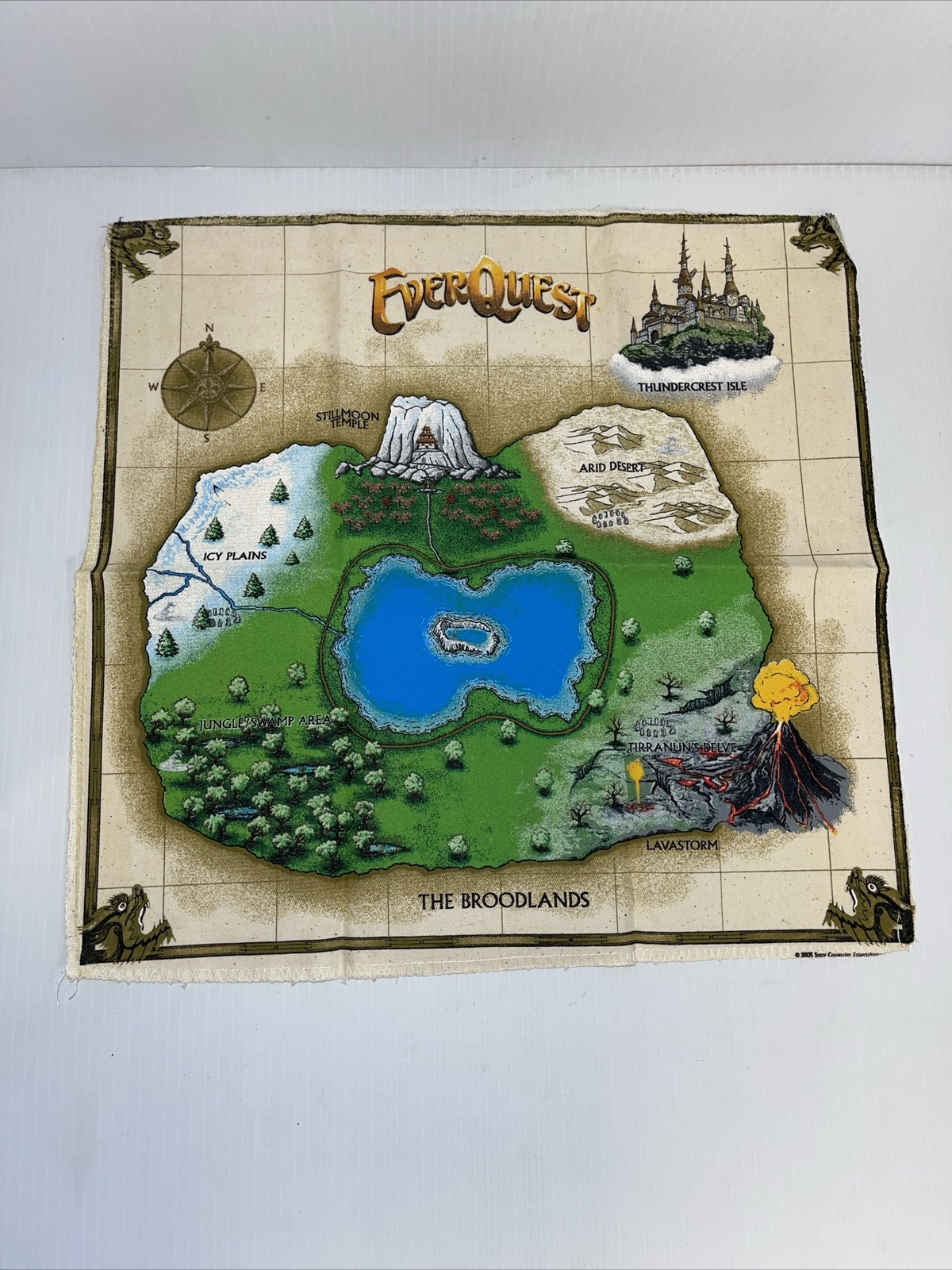 9 EverQuest PC CD ROM VIdeo Game Lot +CLOTH MAP DRAGONS OF NORRATH, TRILOGY