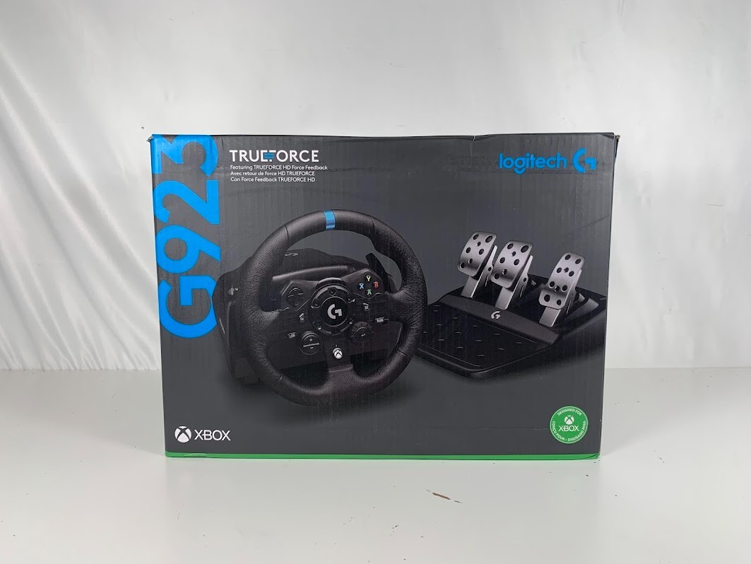 Logitech G923 Racing Wheel and Pedals – Black