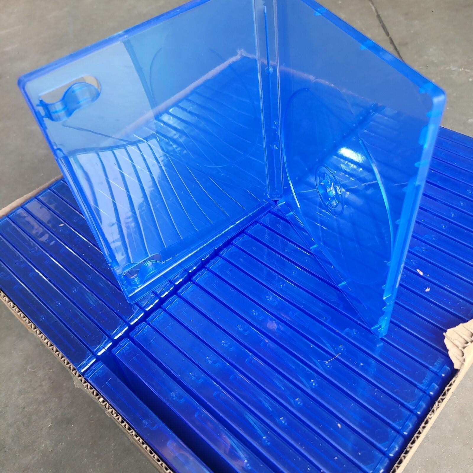 Wholesale Lot of 50 Brand New PS4 / PS5 Game Case Replacement Clear Blue