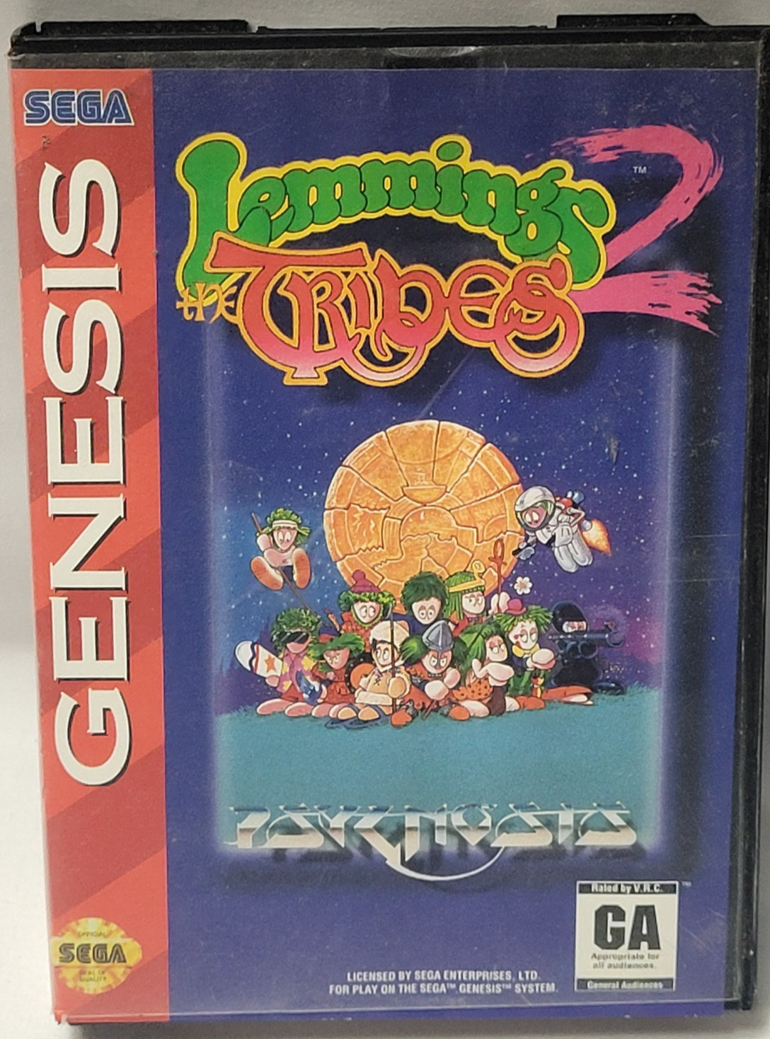 Lemmings 2: Tribes (Sega Genesis) Complete W/manual- Tested