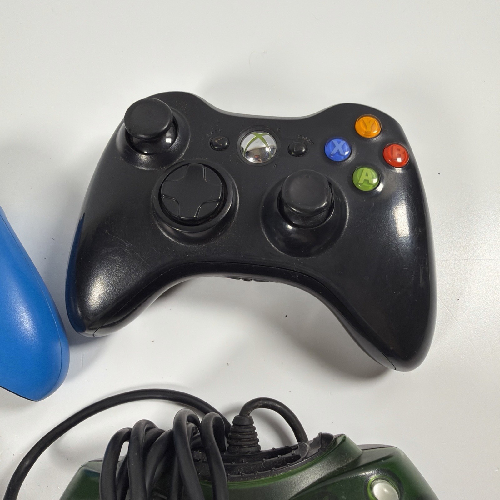 Microsoft Xbox, 360, Xbox One Wireless Controllers And Wired Lot Of 4 Untested