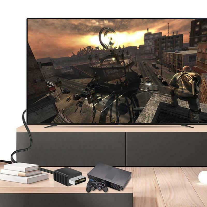 For Sony PS1 PS2 to HDMI Adapter Cable TV Game Console Audio Video Converter