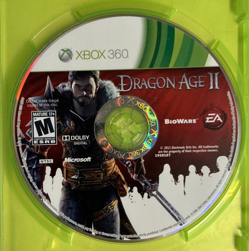 Dragon Age II (Microsoft Xbox 360, 2011) – DISC ONLY – Tested – Good Used