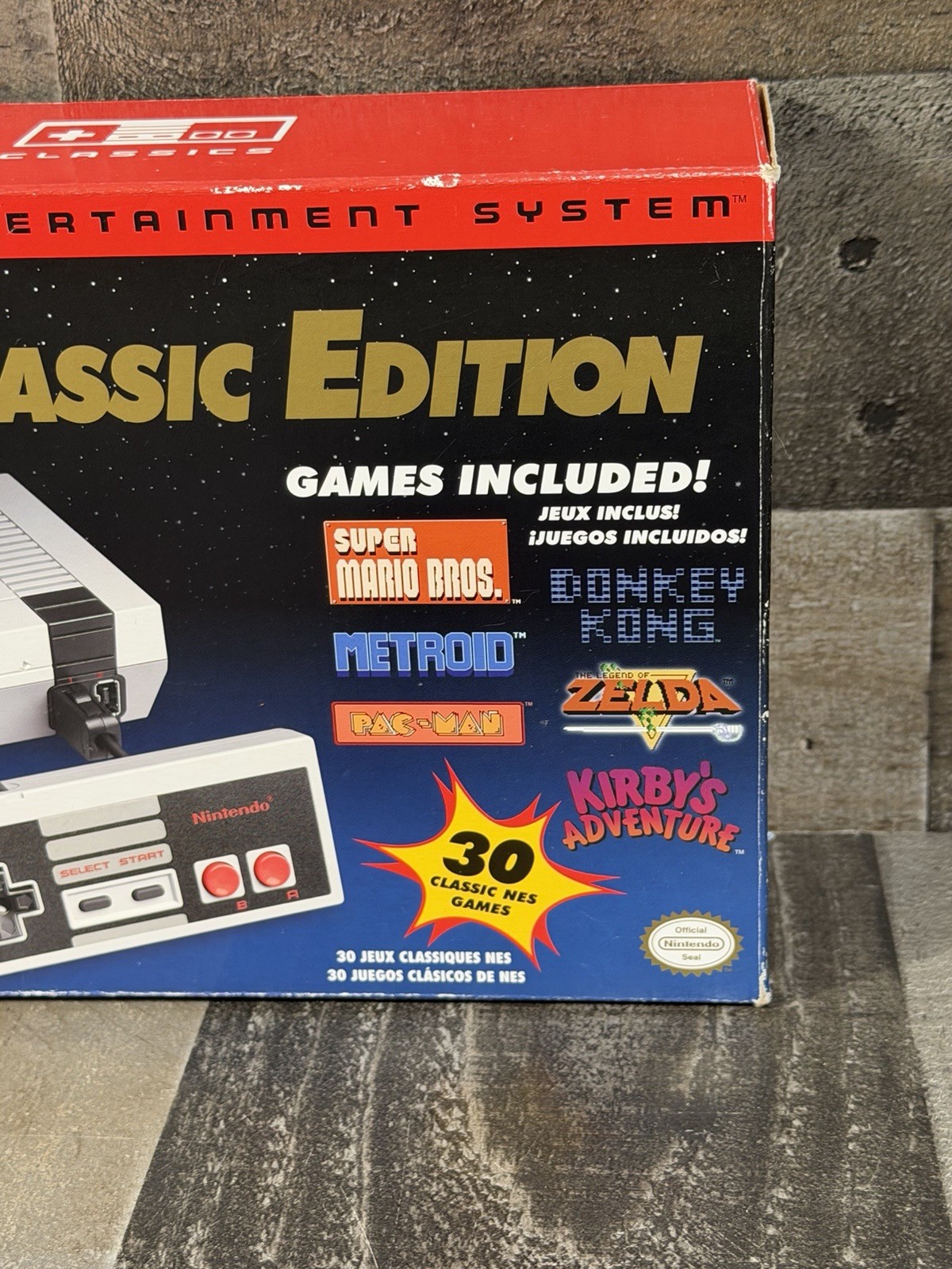 Nintendo Entertainment System NES Classic Edition Console w/ Box + 2 Controllers