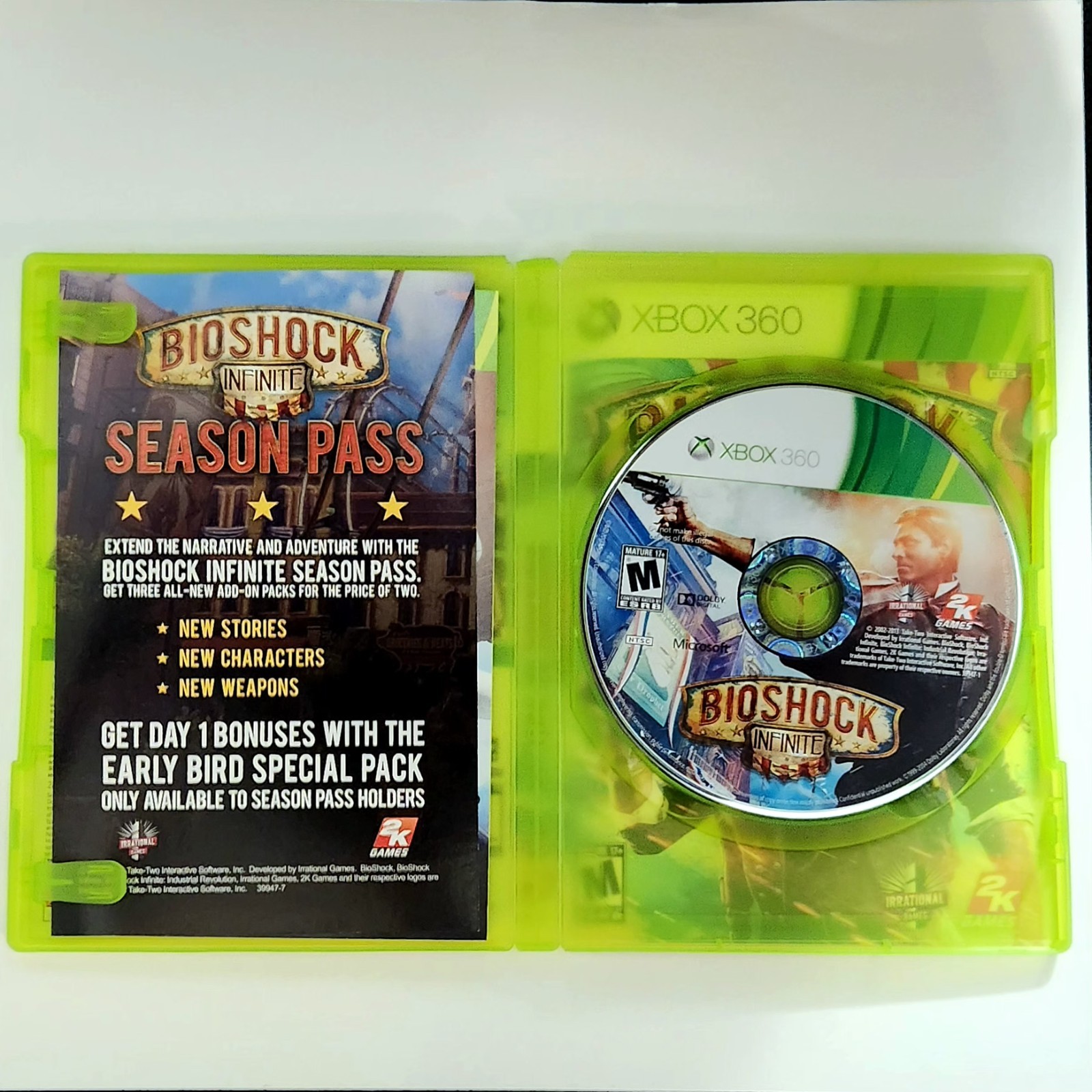 Bioshock Infinite Xbox 360 Game CIB w/Manual & Art Book – Tested & Works
