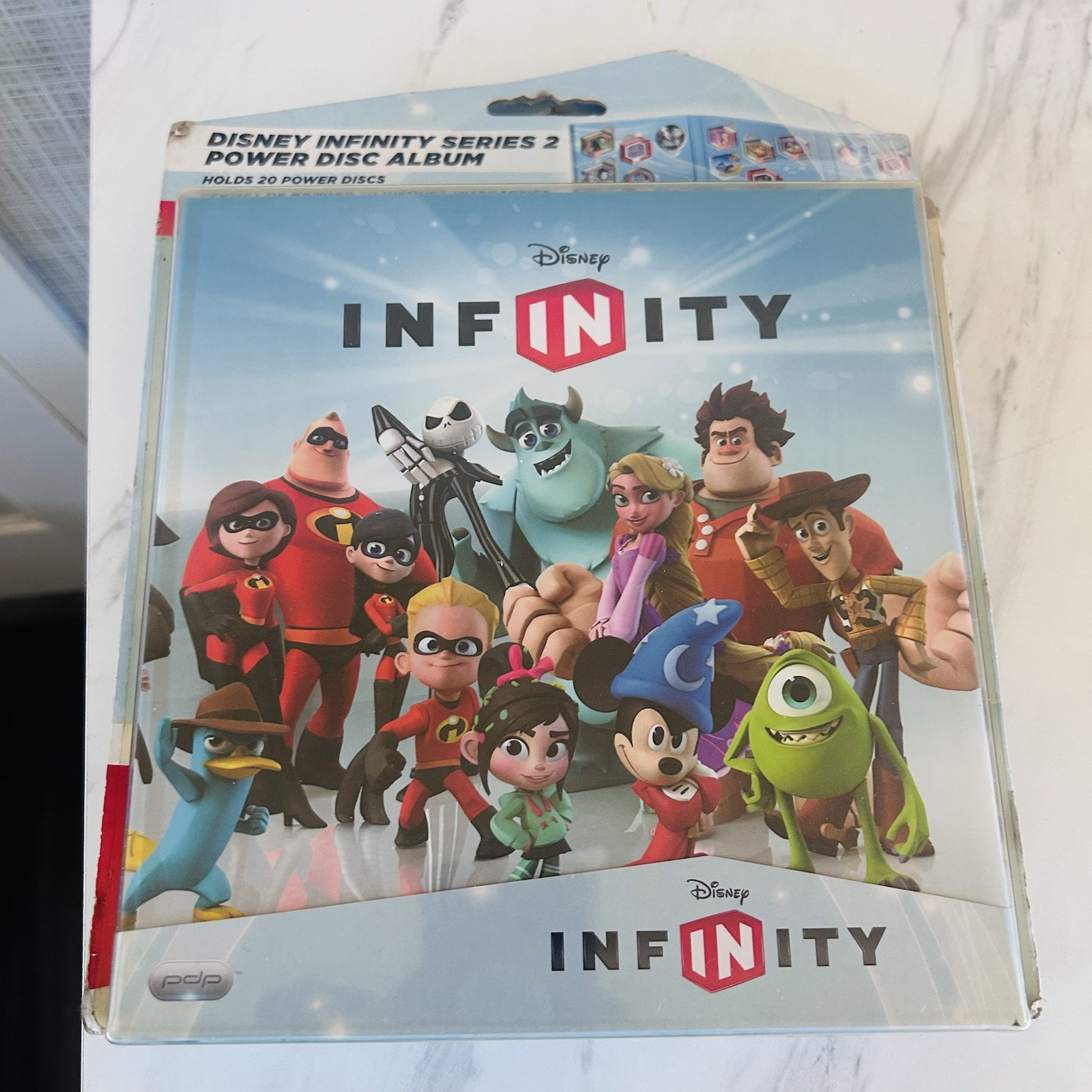 2 Disney Infinity Power Disc Album Holds 20 Wave 1 Power Discs PDP Gaming NEW
