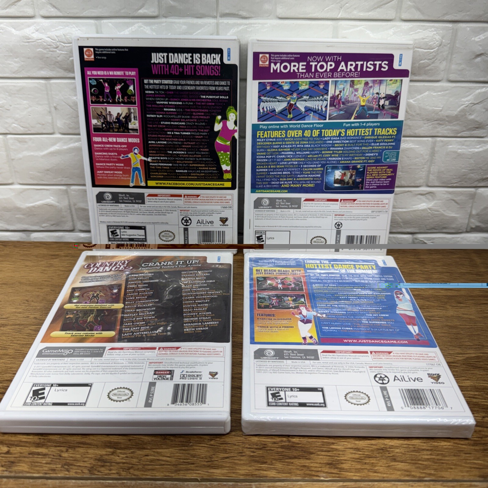Just Dance 2 2015 Summer Party & Country Dance 2 Bundle (Nintendo Wii) CIB