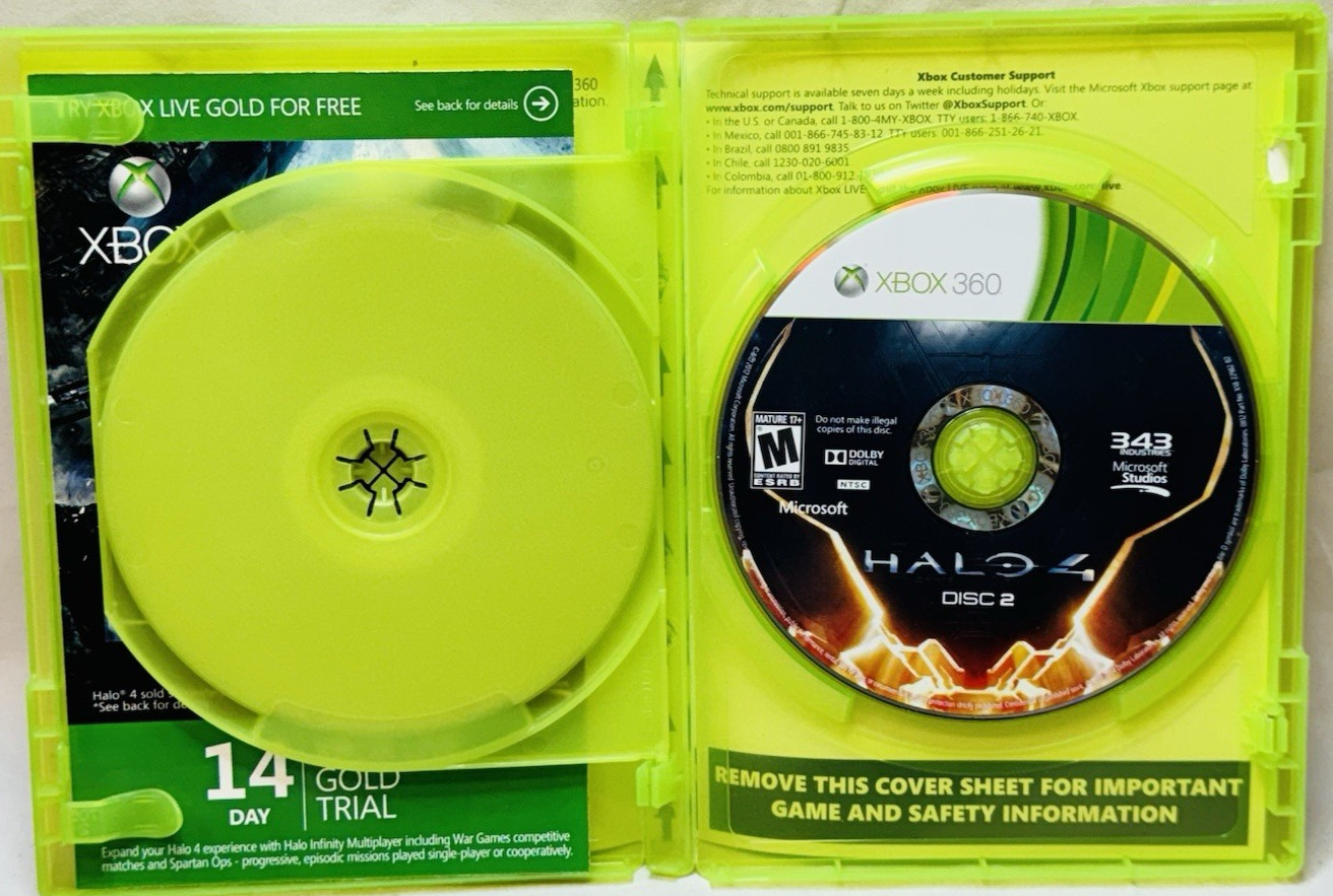 Halo 4 Xbox 360 Video Game Microsoft Studios 343 Industries