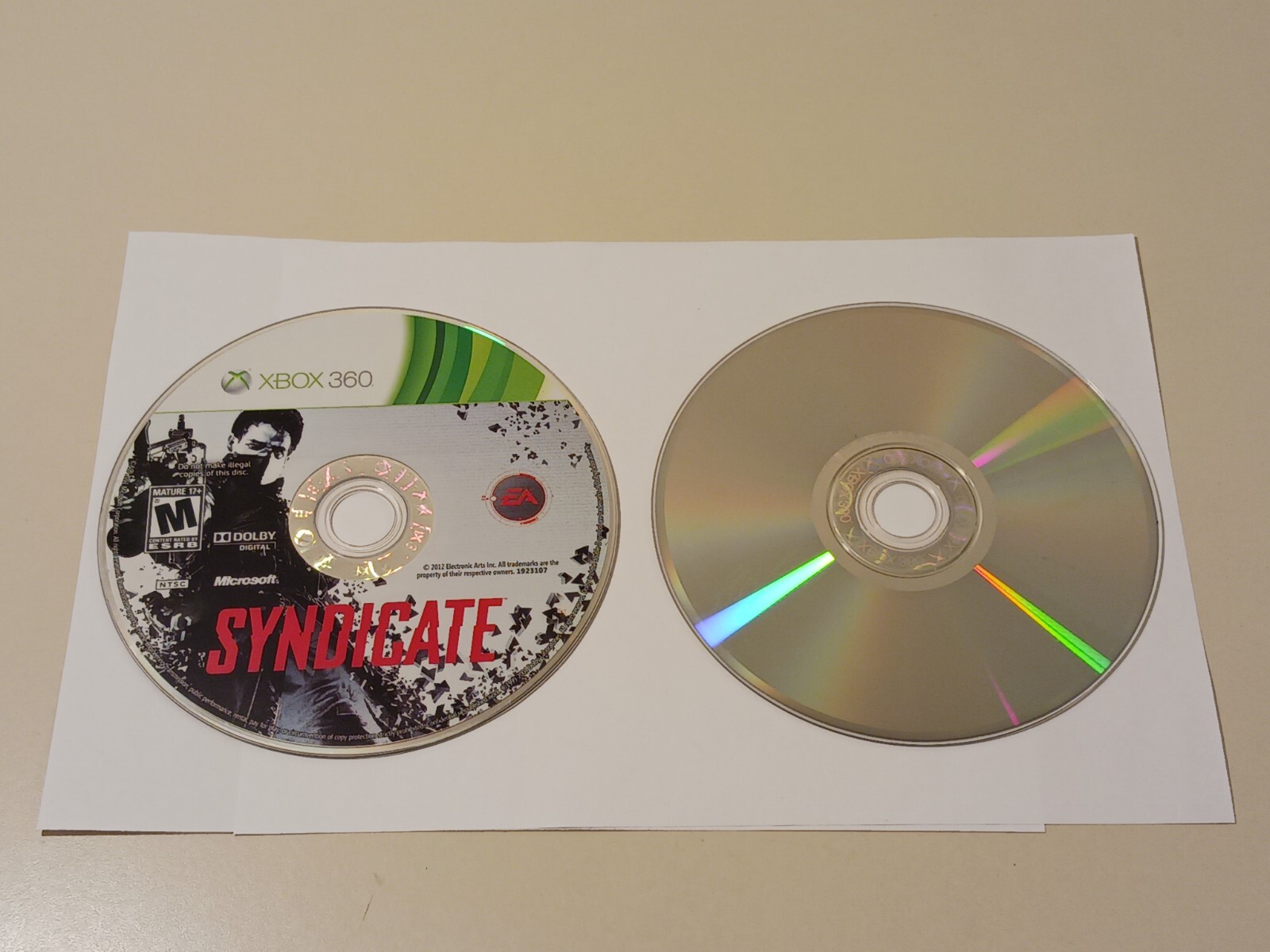 Lot of 2 Syndicate & Fallout New Vegas Xbox 360 2010/2012 Disc Only Tested Rare