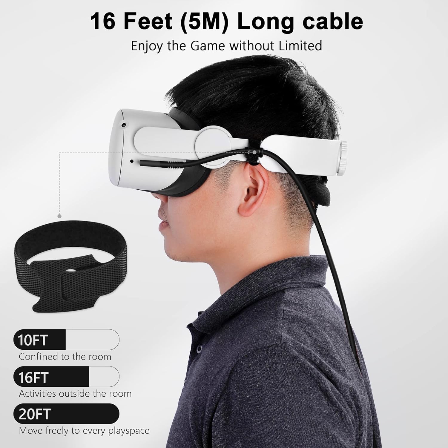 Oculus Quest Link Cable – 16FT High-Speed Data Transfer