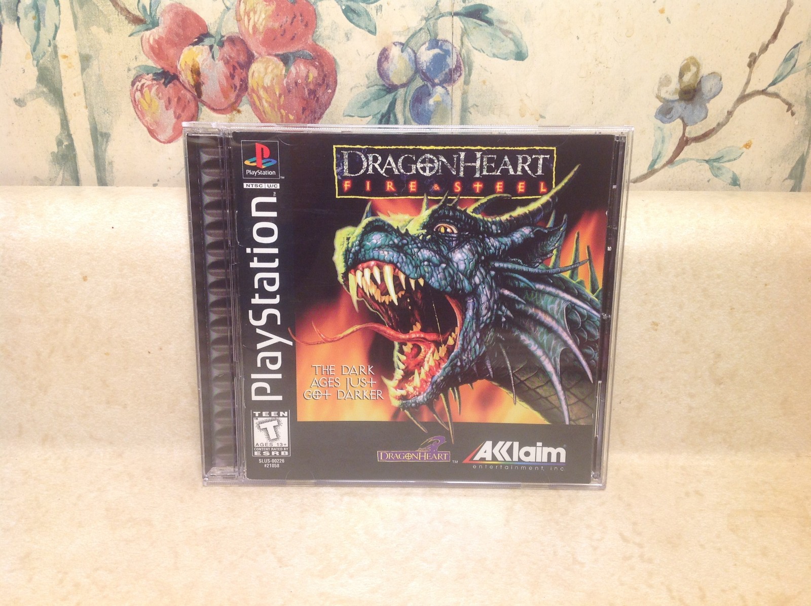 Sony Playstation 1 DRAGON HEART Fire & Steel Video Game Manual & Reg. Card MINTY
