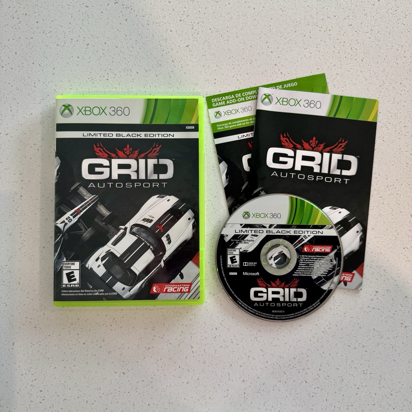 GRID Autosport Limited Black Edition (Xbox 360) Complete CIB Tested Good Cond.