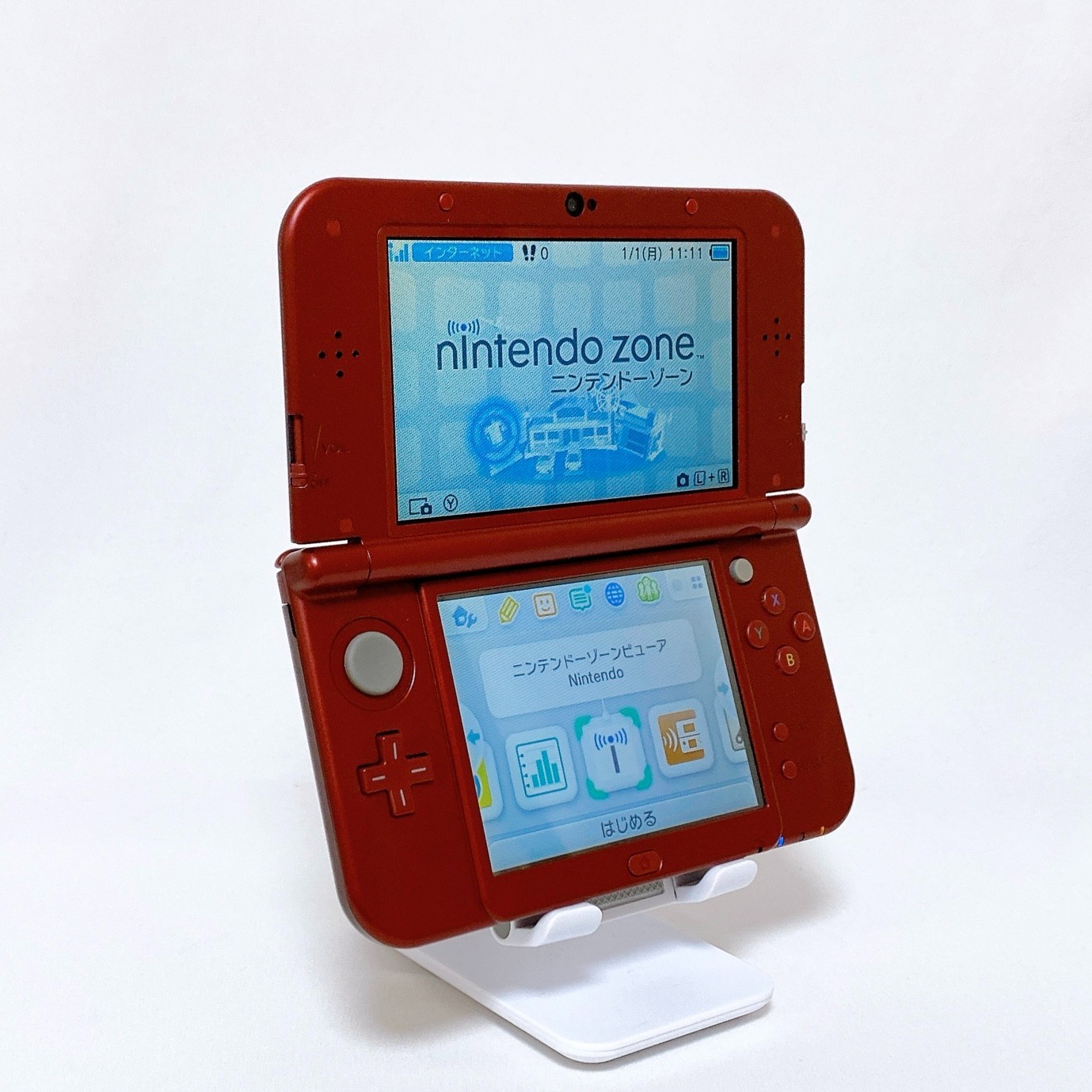 【Near Mint】【Dual IPS】New Nintendo 3DS XL LL Metallic Red Japan Tested Working
