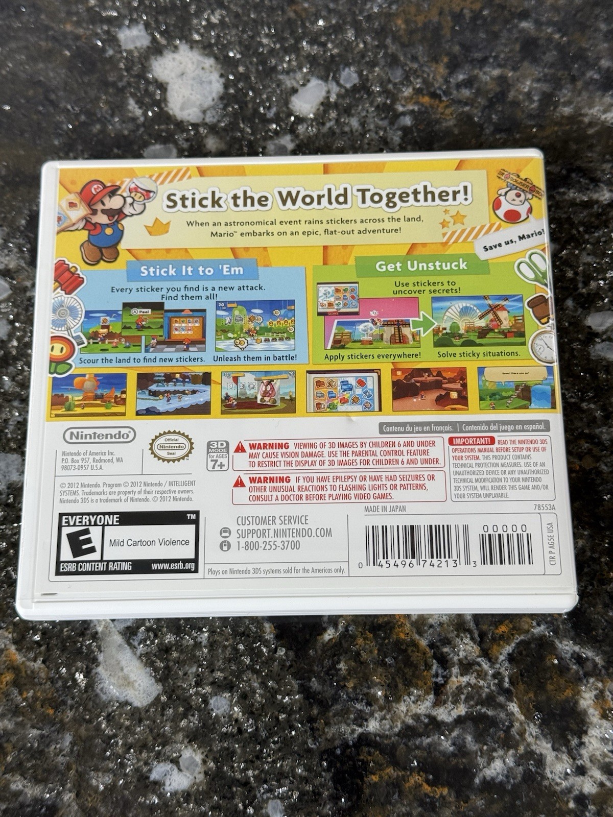 Paper Mario: Sticker Star (Nintendo 3DS, 2012) CIB w/ Manual COMPLETE NICE!