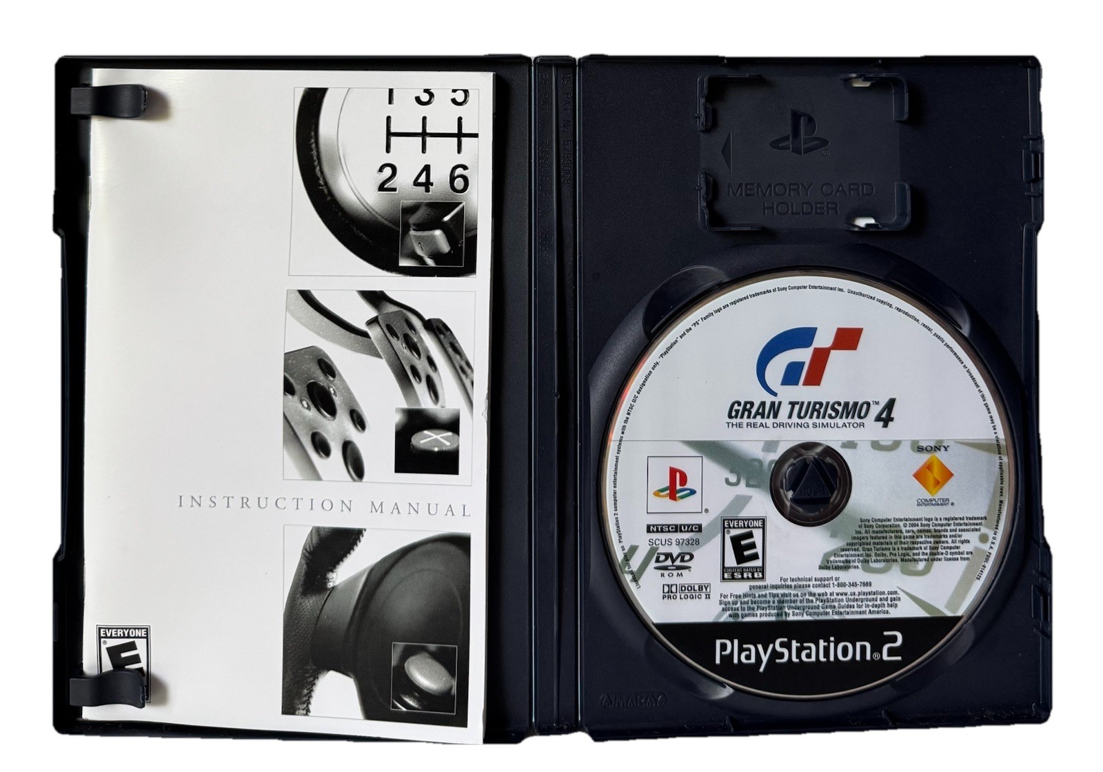 Gran Turismo 4 (Sony PlayStation 2, 2005) Black Label Tested Free Shipping