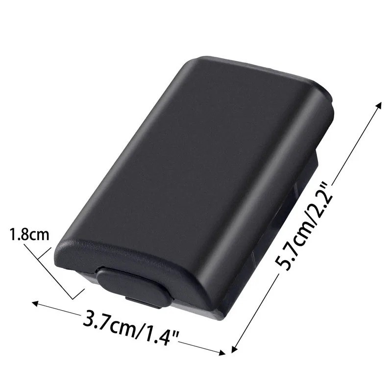 AA Battery Back Cover Case Shell Pack For Xbox 360 Wireless Controller Black