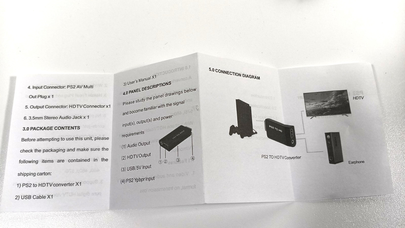 Ps2 To HDMI connection with 6 foot High Speed HDMI Cable New Open Box