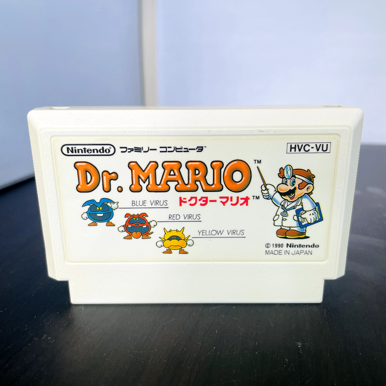 Dr. Mario Nintendo Famicom 1990 Japanese Version HVC-VU Puzzle Retro Games