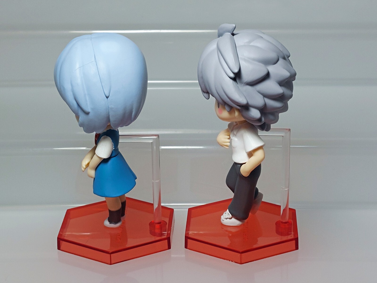 Neon Genesis Evangelion Mini Display Figure Ayanami Rei & Nagisa SEGA 3.1-3.2in