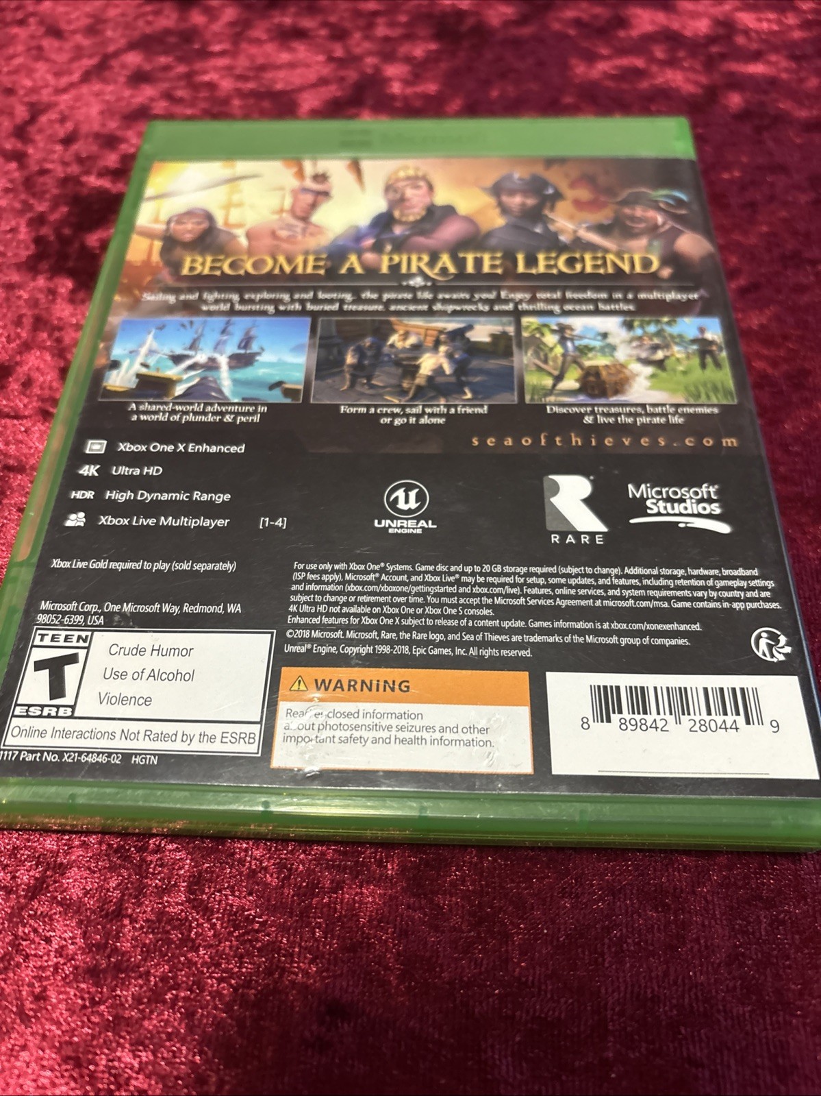 2 GAME LOT Agents of Mayhem Legal Action Pending & Sea of Thieves Xbox One