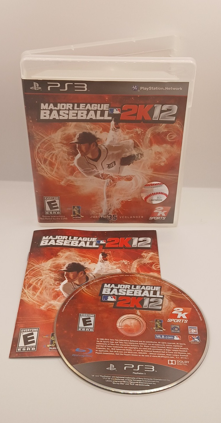 Major League Baseball 2K12 – PlayStation 3 – PS3 – Complete – CIB