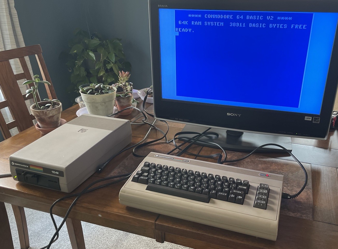 RARE Vintage Original Commodore 64 Console & 1541 Disk Drive Pristine Condition