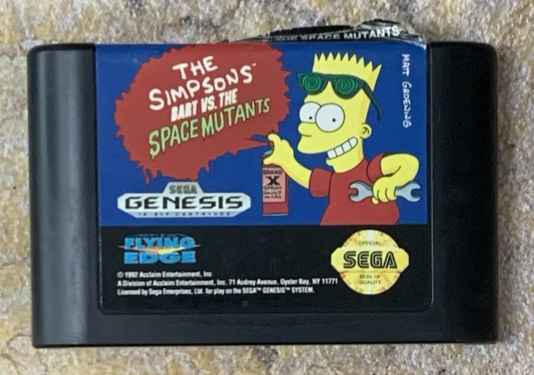 Simpsons: Bart vs. The Space Mutants CIB – Sega Genesis