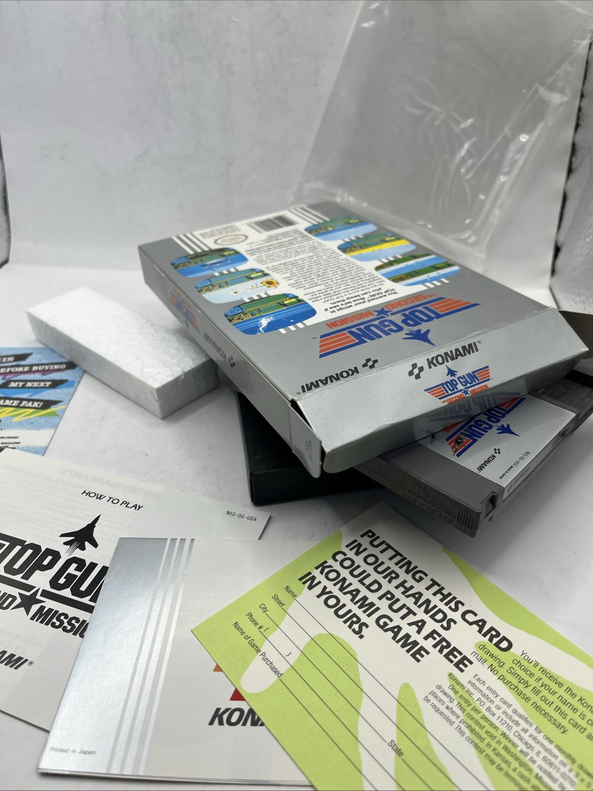 Top Gun: The Second Mission Nintendo NES, 1989 Complete In Box