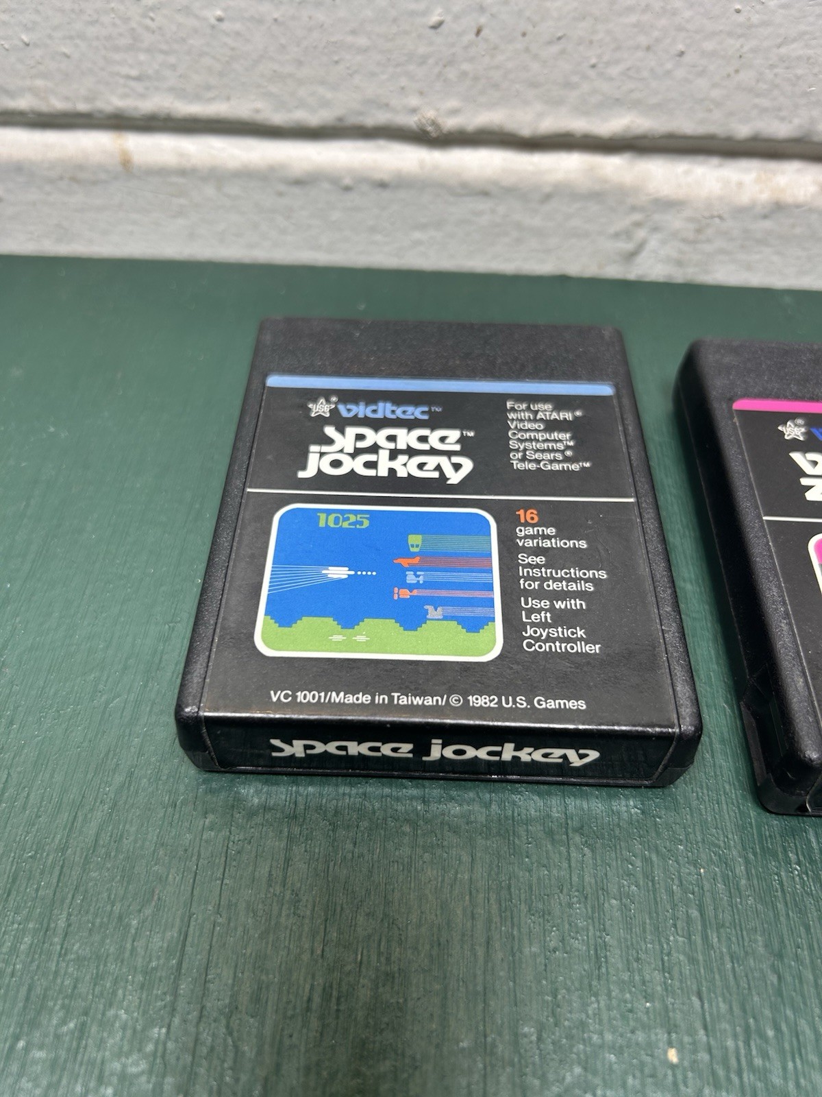 US GAMES VIDTEC Atari 2600 Lot Space Jockey & WORD ZAPPER