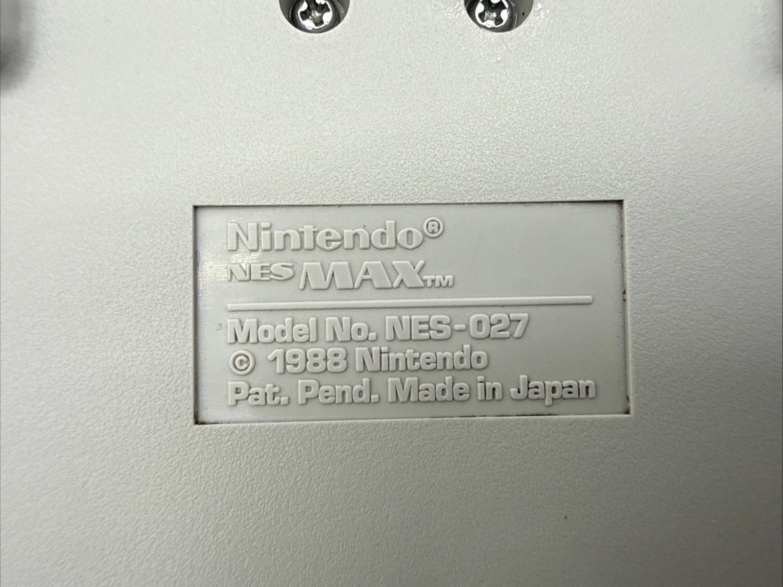 Official Nintendo NES Max Turbo Controller Authentic NES-027