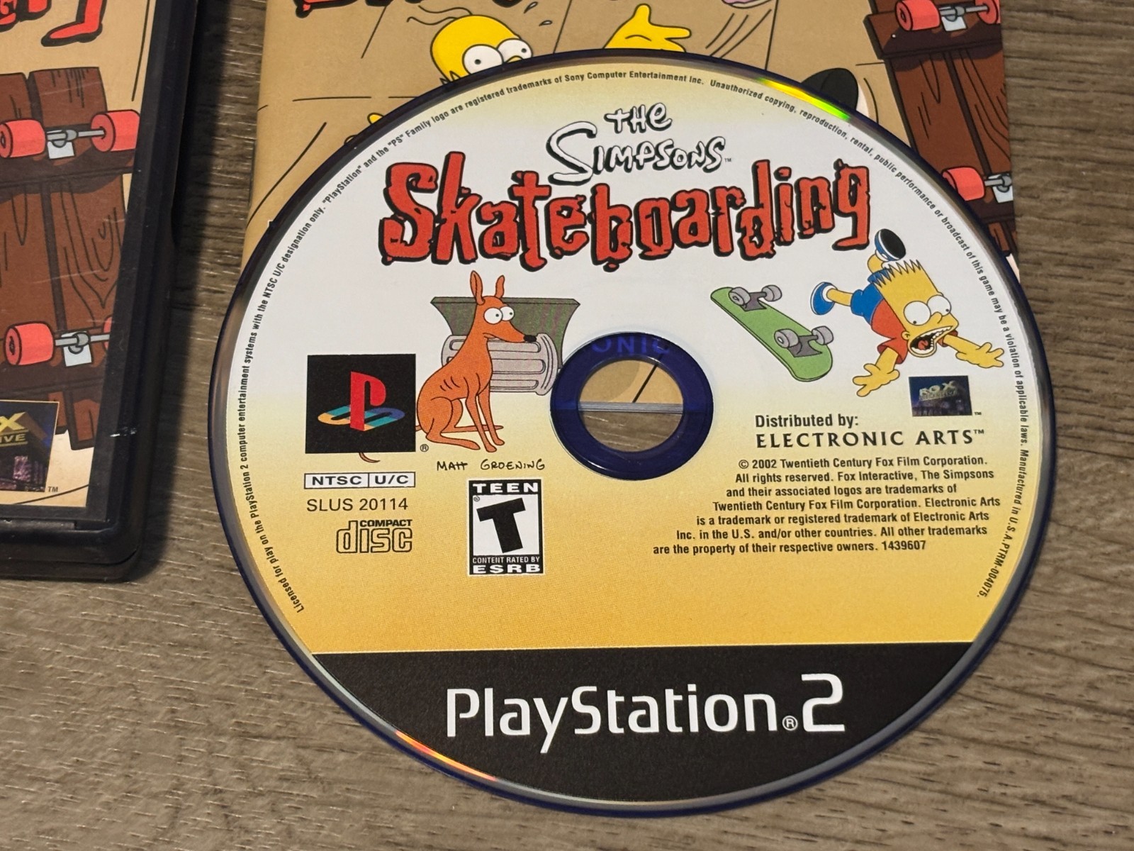 The Simpsons Skateboarding PlayStation 2 PS2 Complete CIB w/Reg Card Tested