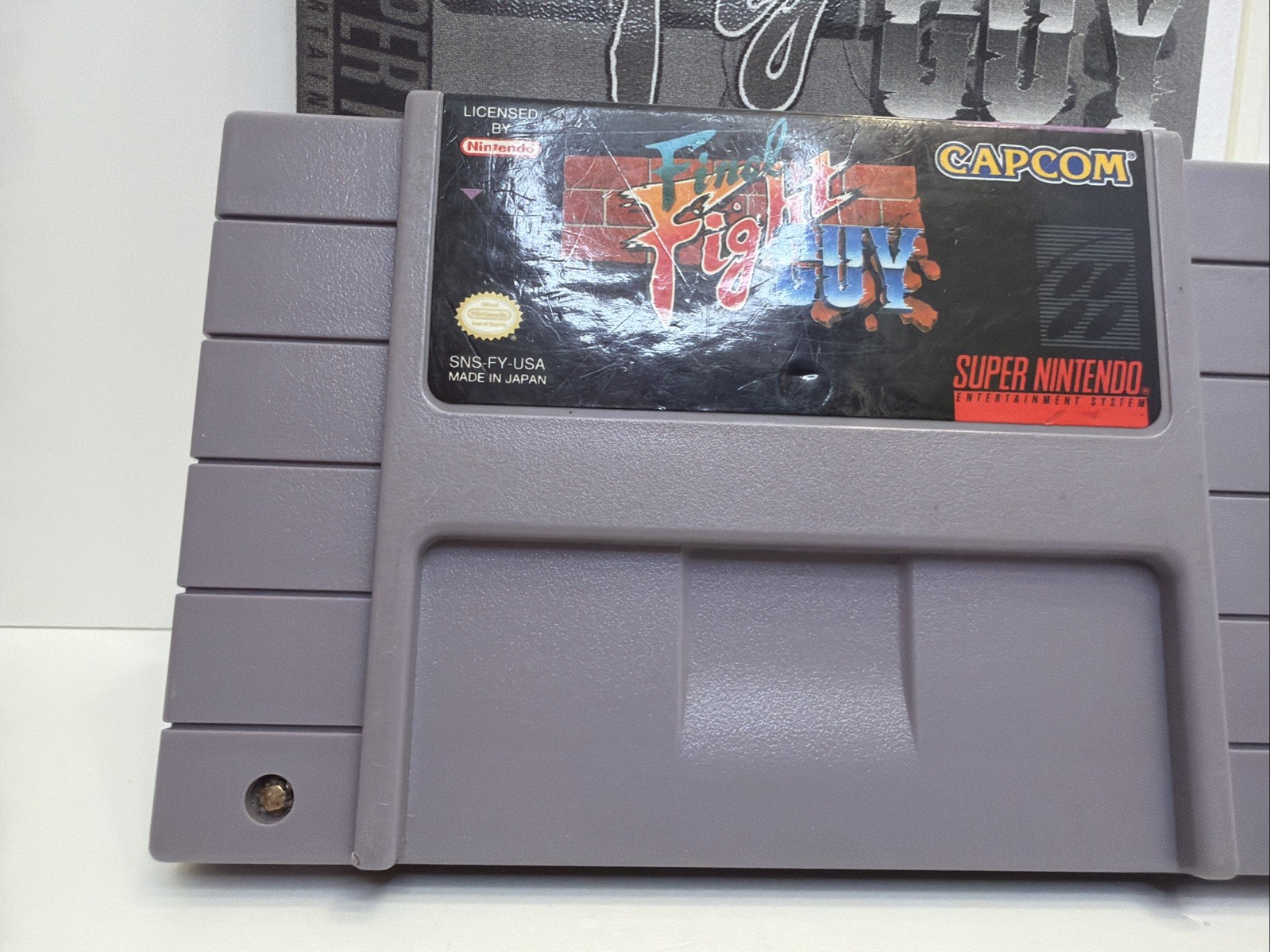 Final Fight Guy Super Nintendo Game SNES Authentic +Collector Case