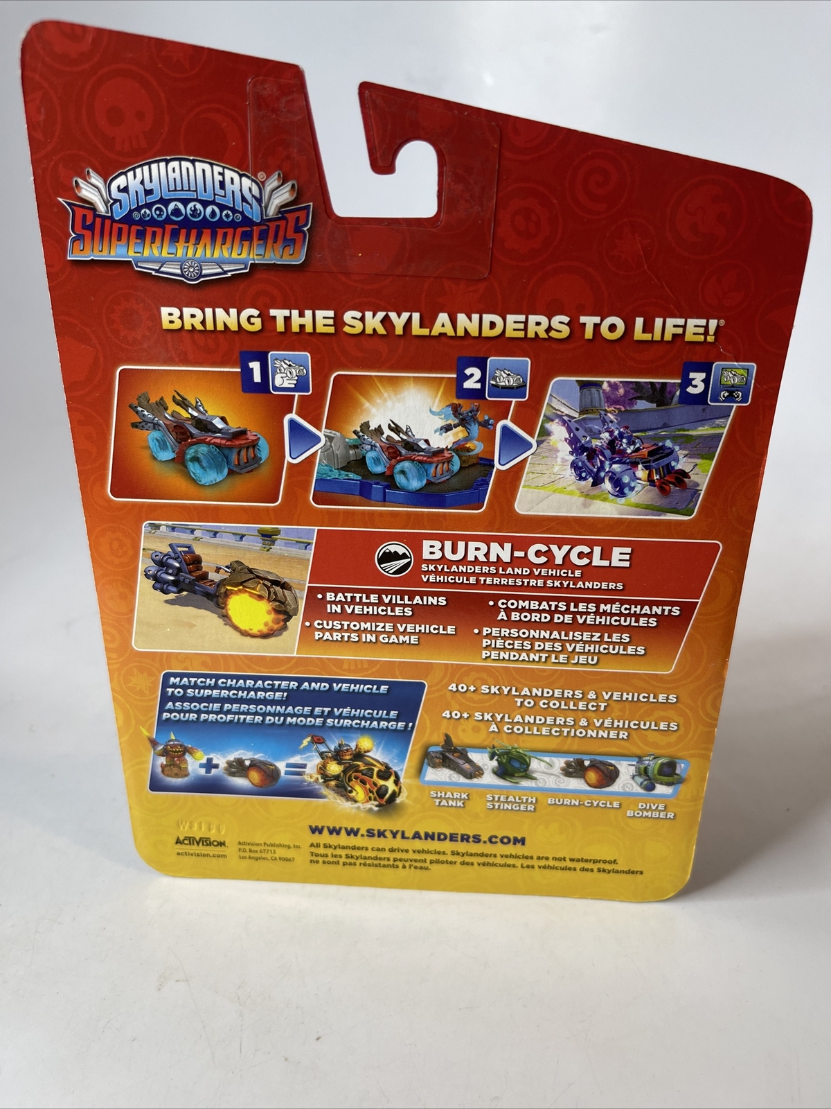 Skylanders SuperChargers: Vehicle Burn Cycle Character Pack (2015) Brand New