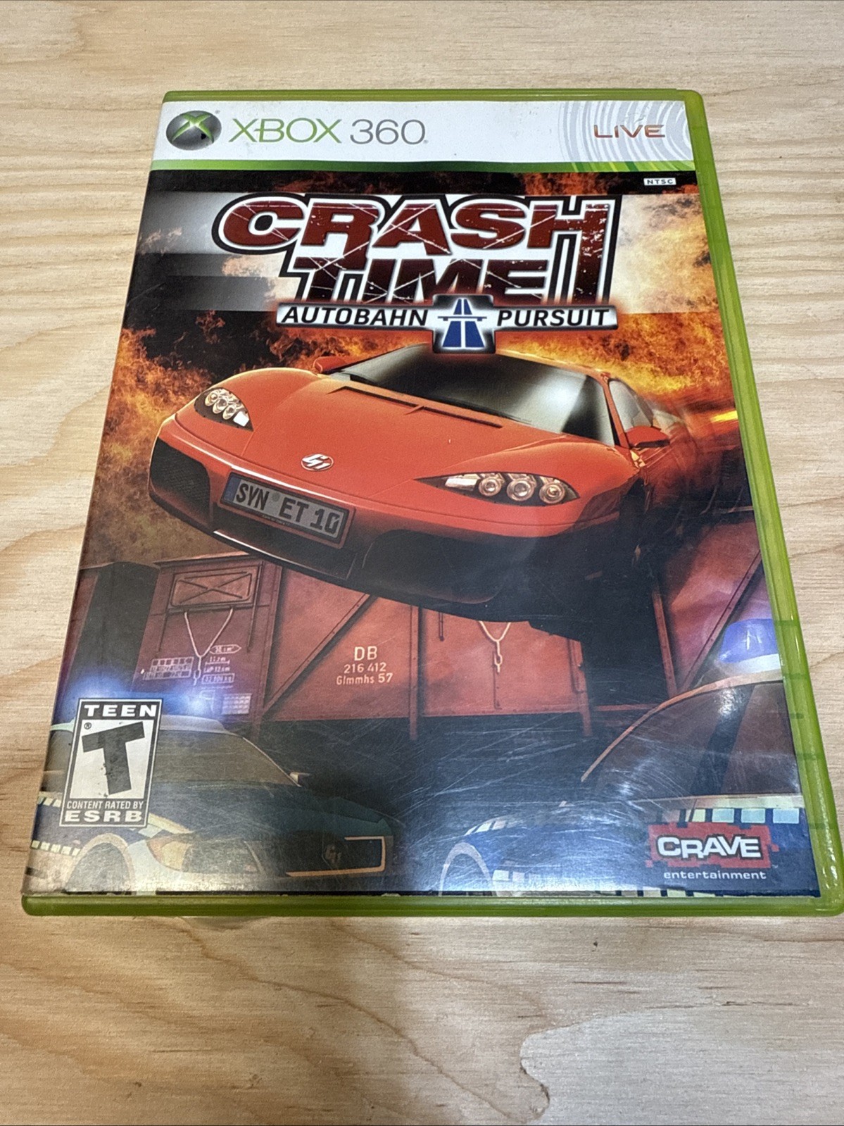 Crash Time: Autobahn Pursuit (Microsoft Xbox 360, 2008) CIB Verified Working