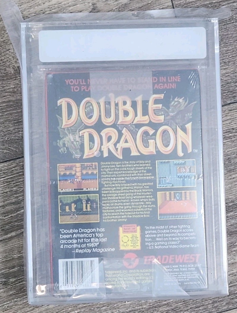 Double Dragon NES VGA 9.4 Seal (85+), 9.0 Box (80+), 9.2 (85) Ovrall NOT PSA/CGC