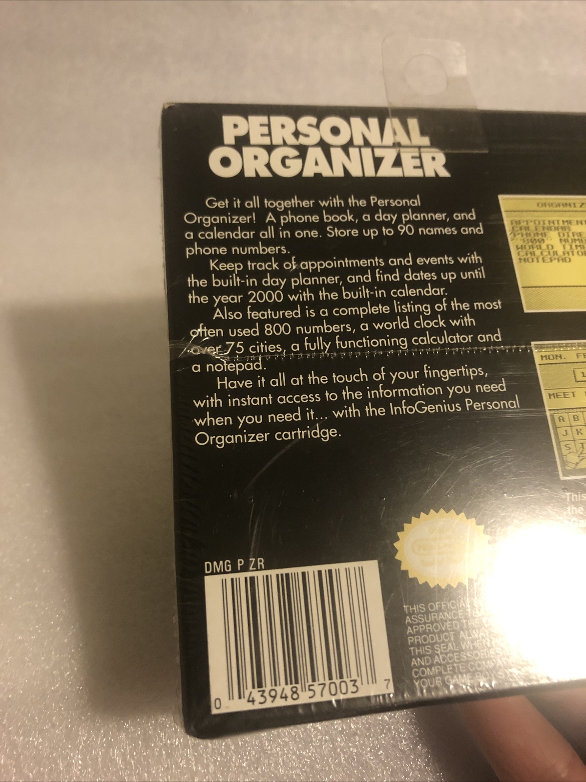Nintendo Gameboy InfoGenius Productivity Pack Personal Organizer SEALED