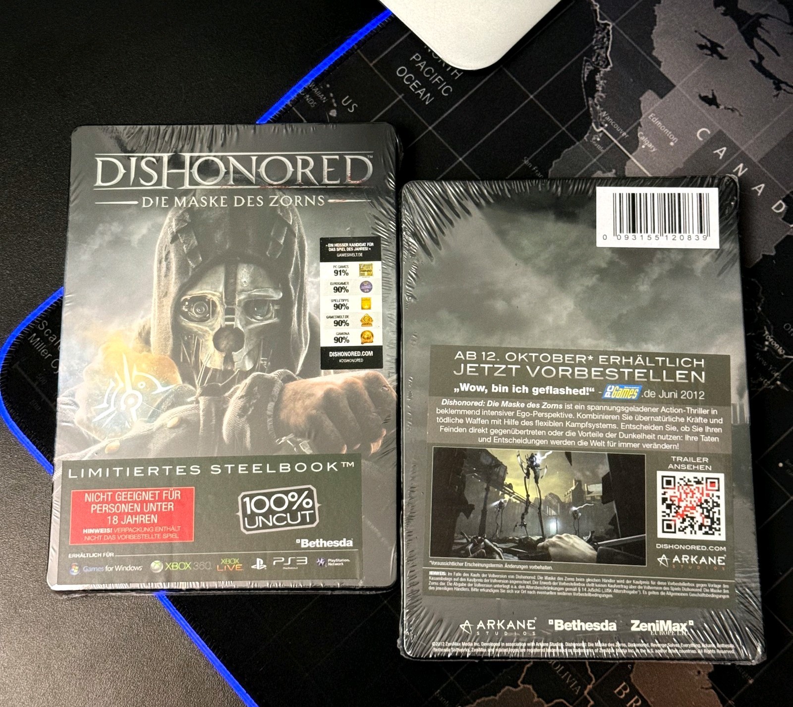 Dishonored G1 Steelbook, Sealed & Brand New, German Exclusive, Korvo Mask, RARE