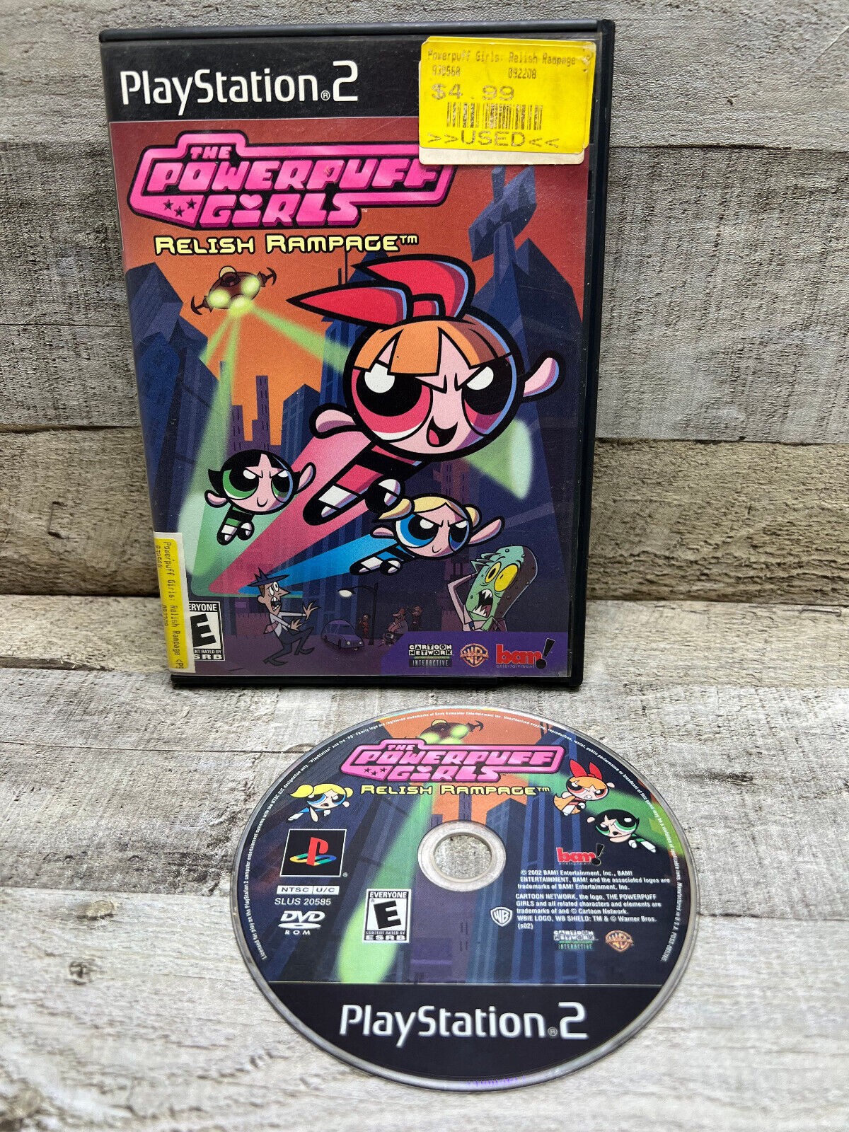 The Powerpuff Girls: Relish Rampage – PlayStation 2 (PS2) Game – Resurfaced disc